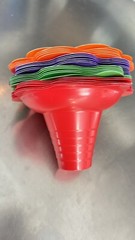 Snow Cone Cups Flower Shaped Shaved Ice 8 OZ Plastic BOWL ICE CREAM COTTON CANDY