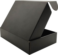 9X6X2 Inches Small Shipping Boxes Set of 50 – Black Mailer Corrugated Cardboard
