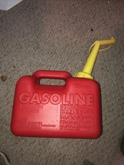 1 Gallon Gas Can Sears Craftsman Chilton Model P10 Pre ban Vent Vintage Red