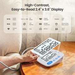 RENPHO LCD Blood Pressure Monitor Wrist Upper Arm Blood Pressure Machine, FSA