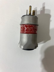 Emerson Appleton ECP-2023 Aluminum 20 Amp 125 VAC U-Line Explosion Proof Plug