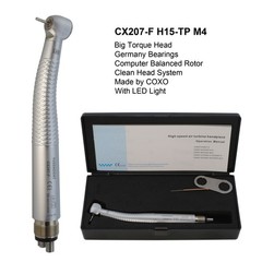 COXO Dental LED High Speed Handpiece 4 Holes E Generator Self Power Air Turbine