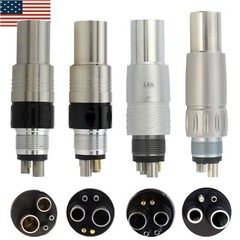 Fit NSK Phatelus Coupler Dental Handpiece Coupling 4 Hole 6 Pin LED Self Power