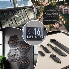 3 Pack Black ABS Plastic Sheet 12x16x1/16 Inch Moldable Craft Board