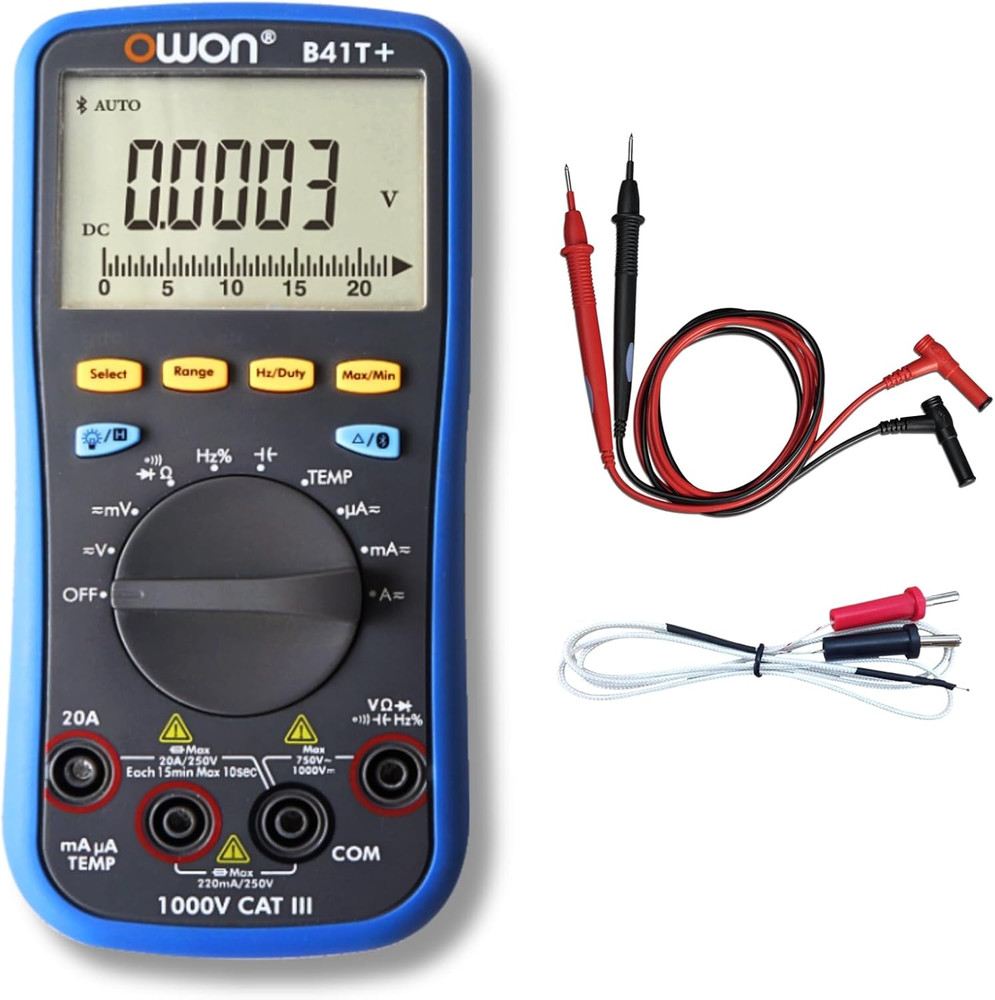 B41T+ 4 1/2 Digital Multimeter True RMS Backlight Test Meter