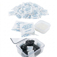 100 Packs 3g Food-Grade Silica Gel Desiccant Packets Moisture Absorber