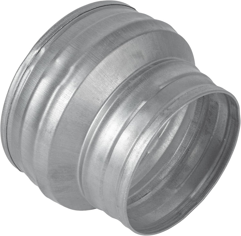 5″ to 4″ Inch round Duct Reducer – Male Fit Galvanized Steel Pipe Increaser – Co