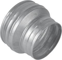 5″ to 4″ Inch round Duct Reducer – Male Fit Galvanized Steel Pipe Increaser – Co