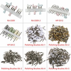 Dental Latch Type Prophy Polishing Brushes Cups Burs Kit for Low Speed Handpiece