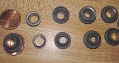 25 New 5/16″id Anti Vibration Shock Mounts Steel Grommet Rubber Bushing Mount