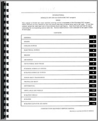 IH International E200 412B 412 Elevating Pay Scraper Service Repair Manual