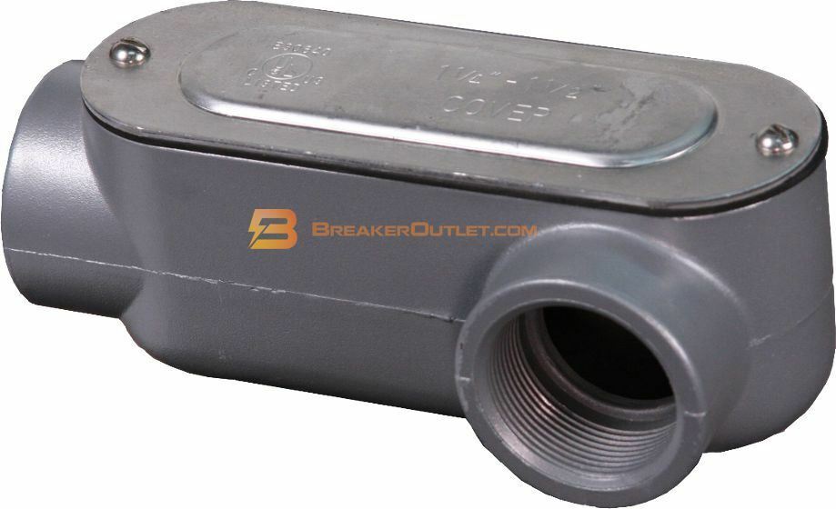 LL15-CGN Crouse-Hinds Die Cast Aluminum Type LL Conduit Outlet Body 1/2-Inch
