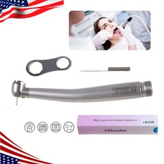 10* Dental LED Fiber Optic E-generator High Speed Handpiece Push Button 2 Hole