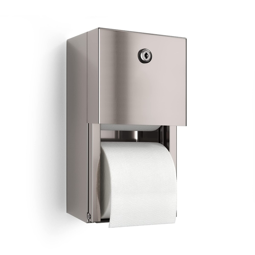 Commercial Toilet Paper Dispenser, 2 Surface Mount, 1-Pack, Stainless Steel