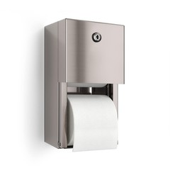 Commercial Toilet Paper Dispenser, 2 Surface Mount, 1-Pack, Stainless Steel
