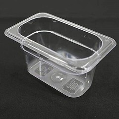 Clivia 6 Pack 1/9 Size Polycarbonate Food Pans 4″ Deep GN Pans without Lid Cover