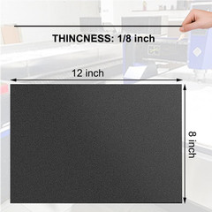 Pack of 2 ABS Plastic Sheet, Black Plastic Sheet 8″ X 12″ X 1/8″ Thick (3Mm) …