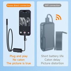 5.5mm For iOS iPhone 17/16/15/14/13 iPad Android Phone Endoscope Inspect Camera