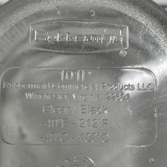 Lot of 2x RUBBERMAID COMMERCIAL PRODUCTS COLD FOOD INSERT PAN 1/9 SIZE – CLEAR