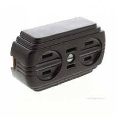 Eagle 746B Brown Non-Grounding 15A Surface Mount Duplex Outlet 125V