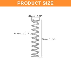 Wire Diameter 0.039″, OD 0.28″, Free Length 1.18″ Mechanical Compressed Spring