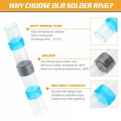 500x Heat Shrink Waterproof Solder Seal Sleeve Wire Butt Connectors Terminal Kit