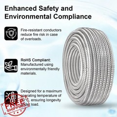 XRDS -RF 14/3 MC Cable 25FT Armored Electrical Wire