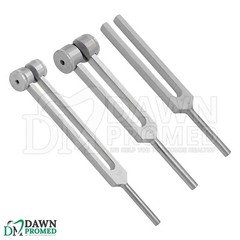 3 Pcs C128 C256 C512 Tuning Fork Set ENT Surgical Medical Instruments