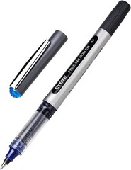 Blue Rollerball Pens 0.5Mm, 12 Pack Liquid Ink Roller Ball Pen Extra Fine Point