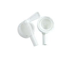 3-Pack White Plastic Spigot (Faucet) for 38mm Container Cubitainer