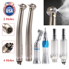 NSK Style Dental E-generator LED Turbine High& Low Speed Handpiece Kit 2/4 Hole