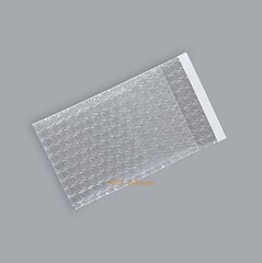 100 Small Bubble Bags 2.5 x 3+1 Inch (6.5 x 8+2cm) Self Seal Clear Packing Pouch