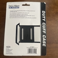 Uncle Mikes 7792-1 Open Handcuff Case Duty Cuff Case NEW