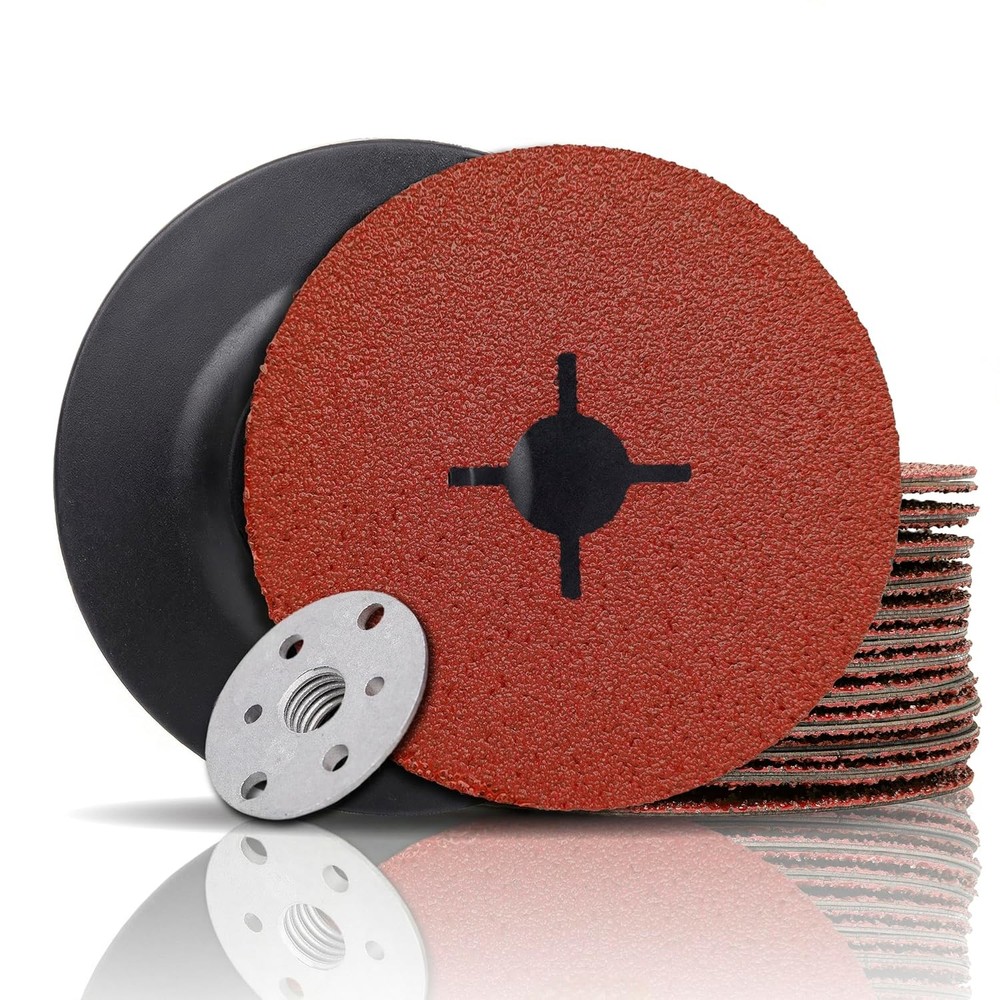 71878 Aluminum Oxide Resin Fiber Sanding Discs 5” x 7/8”, 36 Grit, 25 Pack