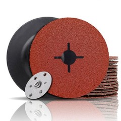 71878 Aluminum Oxide Resin Fiber Sanding Discs 5” x 7/8”, 36 Grit, 25 Pack