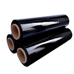 80 GAUGE – 4 Rolls Black Shrink Wrap Stretch Film 18″ X 1000′ Total 4000 FT