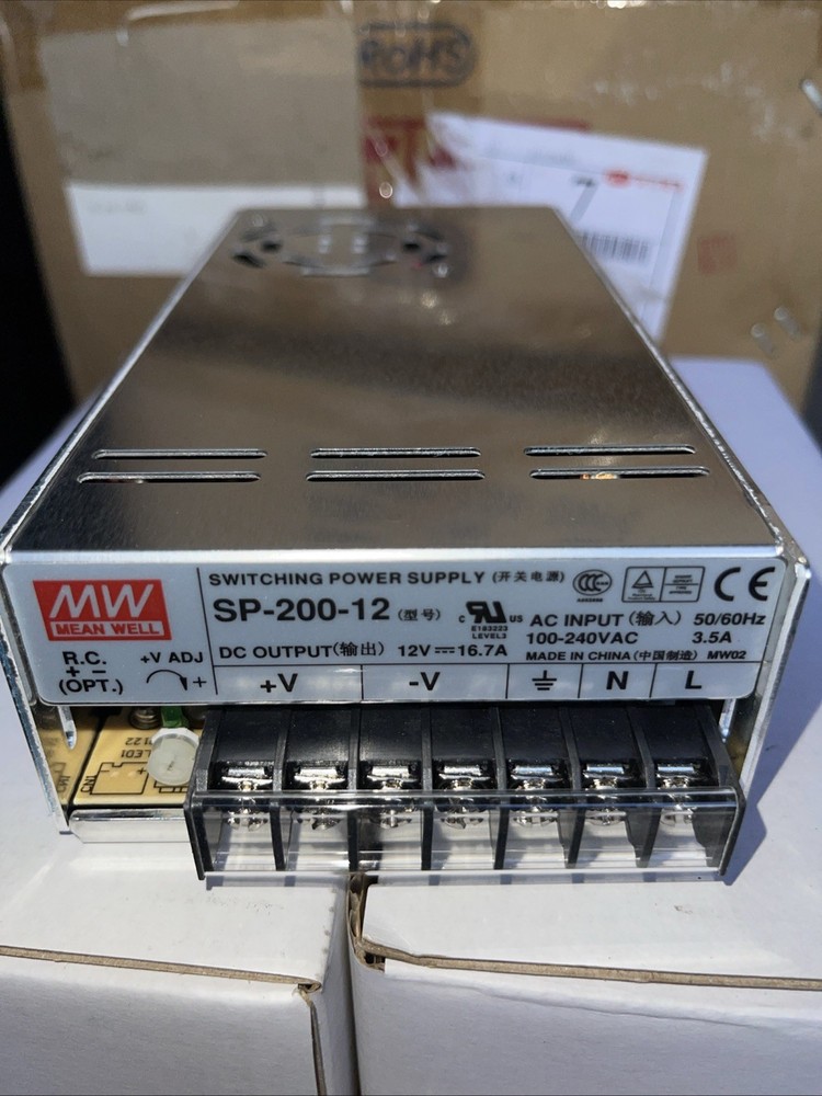 Mean Well 12V 16.7A SP-200-12 AC to DC Switching Power Supply 200W LED Strip