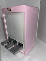 Candy Pink $1 Vend 3 Column Sticker Tattoo Pokemon Card Vending Machine Working