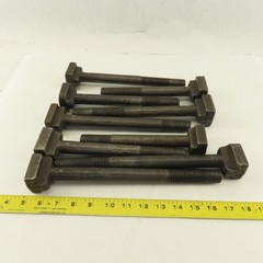 7/8″-9 Threaded T-Slot Bolt Assorted Lengths 8″-11″ Lot Of 9