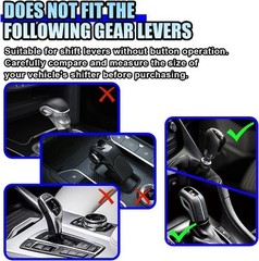 Breathable Anti-Slip Leather Car Shift Knob Cover, Universal G Color: Burgundy