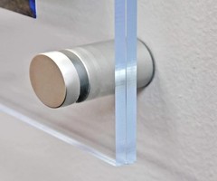 Clear Acrylic 8.5×14 Sign Holder 11.5×17 Wall Mount Stainless Steel Standoffs