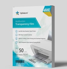 Inkjet Transparency Film 8.5 x 11 in Letter 50 Sheets for Projector