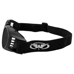 Global Vision Paragon Foam Padded Motorcycle Goggles Black Frame Super Dark Lens