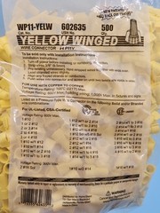 500pcs Yellow Winged Twist Cable Wire Nuts Connector AWG 16-10 Gauge UL Listed