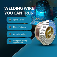 PGN Solid MIG Welding Wire – ER70S-6 .035 Inch, 44 Pound Spool – Mild Steel MIG