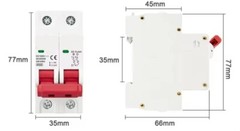Solar DC Circuit Breaker 6A 10A 16A 20A 25A 32A 50A 1000V PV Disconnect Switch