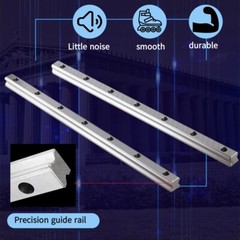 2PCS HGR20 Linear Guide Rail 200-2200mm+4PCS HGH20CA Slide Blocks CNC DIY