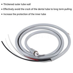 Dental 6 Hole Silicone Hose Tubing Tube for Fiber Optic High Speed Handpiece New
