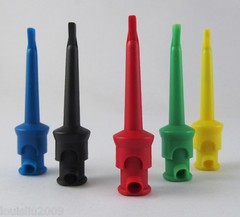 10pcs High Quality Nylon PA Copper Large Test Hook Clip 55mm 5 Colors
