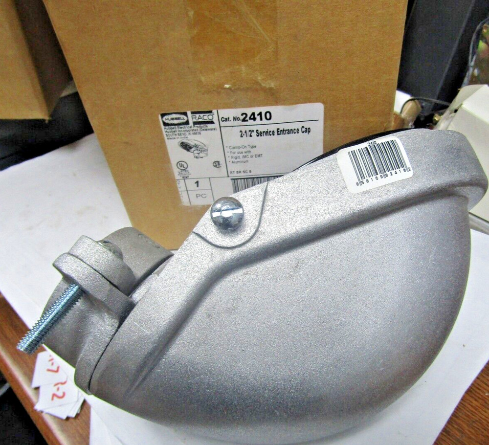 ✌ NEW HUBBELL RACO 2410 CLAMPING SERVICE ENTRANCE HEAD EMT 2-1/2″